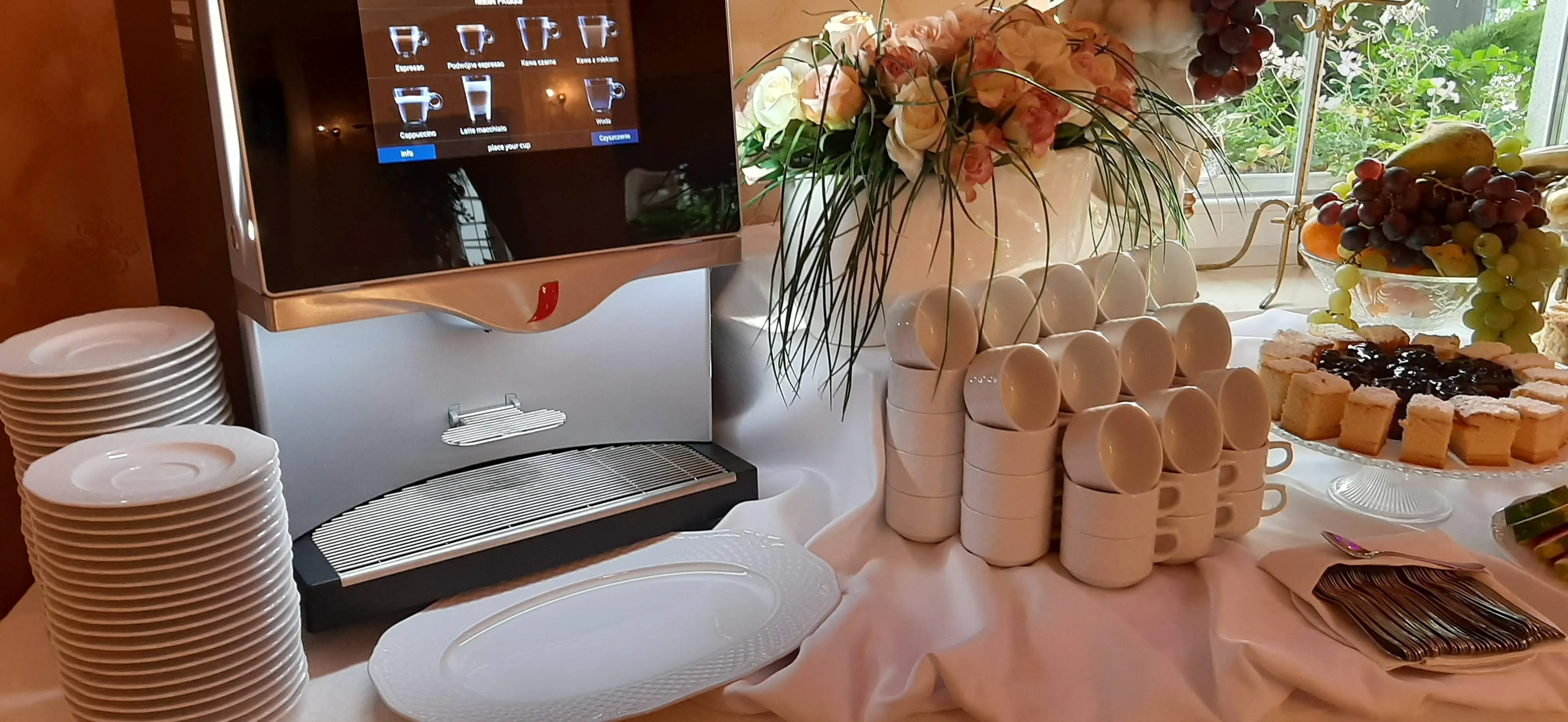 Sala Dworku Amber w aranżacji weselnej